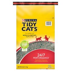 a bag of tidy cats litter with catnip on the bottom and an image of a