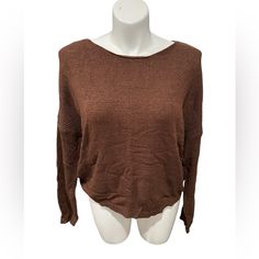 Women's Oversized Baggy Loose Fitting Pullover Casual Blouse Sweater. Brand New!!! Size:2xl Color Chocolate. Material: 60% Acrylic/40%Polyamide Add A Touch Of Comfort And Style To Your Wardrobe With This Women's Oversized Baggy Loose Fitting Pullover Casual Blouse Sweater. It's A Perfect Piece For Staying Cozy And Stylish During The Chilly Weather. Available In Plus Size 2xl, This Brown Sweater Is Perfect For Casual Occasions. Made With High-Quality Materials, This Pullover Sweater Features An O Brown Oversized Sweater, Brown Baggy Sweater, Oversized Brown Sweater For Cold Weather, Oversized Brown Winter Sweater, Oversized Brown Bohemian Sweater, Comfortable Sweater, Brown Sweater, Different Outfits, Casual Blouse