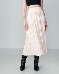 Ecru pleated Midi skirt, fully lined Pleated long skirt- Elasticated waist- Full lining- Straight cut- Length from size 83cm (Size S) Baby Boy Tops, Pull Oversize, Pleated Long Skirt, Knitwear Dress, One Piece Outfit, Pleated Midi Skirt, Set Outfit, Dress Pant, Classic Outfits