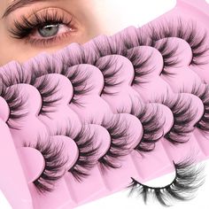 🤩 Shop and Save big on Fluffy Lashes Natural Look Cat Eye Faux Mink Lashes Wispy False Eyelashes Strip Lashes Pack by Zegaine from the department, and more from 🛍️ The Retail Market Faux Mink Lashes, Strip Lashes, Mink Lashes, False Eyelashes, Eyelashes, Lashes, Nature