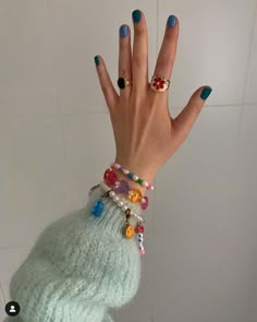 Harry Styles Nails, Wrist Candy, Candy Jewelry, Easy Nails, Rainbow Bracelet, Bracelets Handmade Beaded, Fancy Nails, Fall Nails, Acrylic Nail Designs