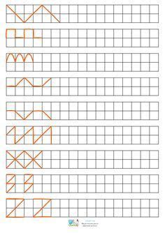 the worksheet is shown with an orange and white pattern on top of it