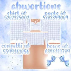 Here are four baby blue soft aesthetic Roblox outfits codes with matching hats and accessories. If you have any questions or suggestions for future posts, comment them below. You may pin and share these as you please ❤️ #Roblox #RobloxOutfits #RobloxCodes #SoftAesthetic #BabyBlue Blue Soft Aesthetic, Fairy Code, Roblox Outfits Codes, Code Clothes, House Decals