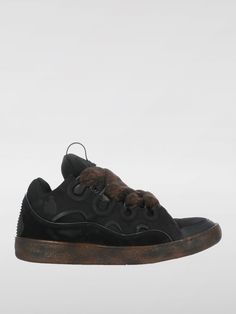 Sneakers LANVIN Men color Black Black Lanvin Sneakers, Lanvin Basket, Lanvin Sneakers, Lanvin Men, Basket Noir, Sneakers For Men, Italian Fashion Designers, Black Sneakers, Italian Fashion