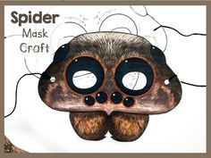 an animal mask with the words spider on it