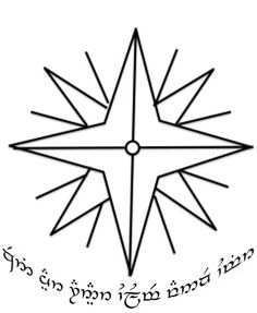 a compass with the words written in arabic on it and an image of a star