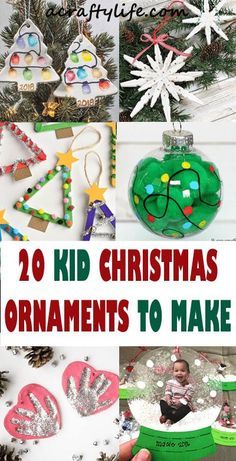 20 kid christmas ornaments to make