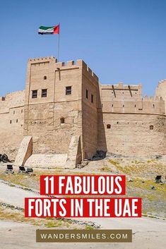 an old castle with the words 11 fabulous forts in the usa