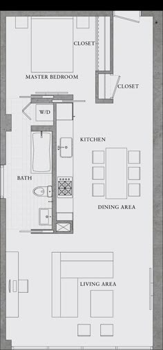 the floor plan for a two bedroom apartment with an attached kitchen and living room area