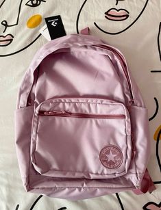 Pink Backpacks For School, Pink Backpack Aesthetic, Converse Go 2 Backpack, Mochila Converse, Cute School Backpacks, Backpacks Aesthetic