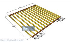 the measurements for a wood slatted bed frame and how to install it?