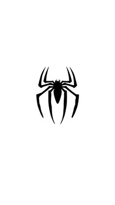 a spider logo on a white background