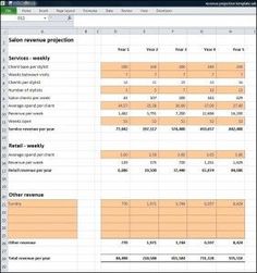 the spreadsheet is open to show how many items can be found in this project