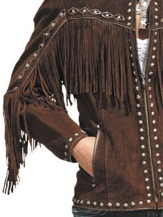 Cowgirl Couture, Country Girl Style, Cowgirl Chic, Suede Fringe Jacket, Western Look, Native Style