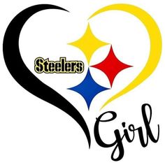 a heart shaped logo with the word pittsburgh and a football ball in it's center