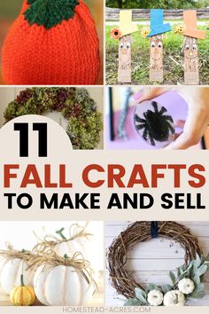 pumpkins and fall crafts to make and sell