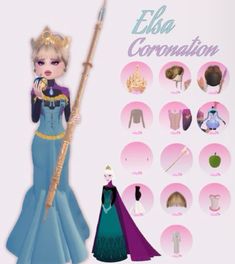 I won 1st with this #dti Elsa Coronation Dress, Coronation Outfit, Dresses For Dolls, Royalty Theme, Elsa Outfit, Elsa Coronation, Royalty Crown, Frozen Outfits