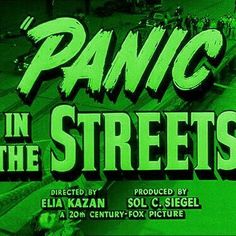 the poster for panic in the streets