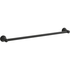 an image of a black towel bar on a white background with no people in it