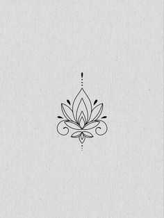 a black and white drawing of a lotus flower on a light gray background with the words,