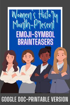 women's history month - present emoi - symbol brainteazers google doc - printable version