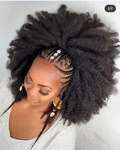 Afro Styles, Afrikaanse Mode, Fulani Braids, Cool Braid Hairstyles, Braids With Curls