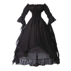 PRICES MAY VARY. Material - Skin Friendly. A must-have cosplay outfit in your wardrobe, can be easily dress up or dress down, it can aslo used as 90s outfit for women 70s outfits for women 80s costumes for women 90s clothing for women cosplay. Occasion - A great gothic clothes, medieval maid / princess dress / renaissance costume dress for women juniors, perfect for Halloween party / Cosplay Theme Party / Renaissance Festival. Vestido victoriano camisón victoriano blusa victoriana vestido victor Medieval Dress White, Witch Dress Medieval, Medieval Costume Women, Kostum Peri, Black Gothic Dress, Medieval Wedding Dress, Gothic Cosplay, Witch Dress, Medieval Costume