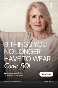 At 50, there are fashion trends and styles that you no longer have to wear! You can say goodbye to these 9 things that you may have worn in your younger years but don’t need to embrace them any longer. Change Your Wardrobe, Build A Wardrobe, Trendy Fall Outfits, Hair Routines, Years Younger, Clothing Hacks