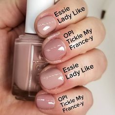 Lady Like Essie, Tickle My France Opi Dip, Opi Tickle My Francy Gel, Opi Tickle My France, Essie Lady Like, Essie Ladylike, Opi Tickle Me France-y Gel, Essie Pale Pink Polish, Opi Tickle Me France-y Dip