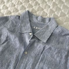 Never Worn And In Perfect Condition. Blank Inside Label For Personalization. Loro Piana, Casual Shirts For Men, Casual Button Down Shirts, Button Downs, Blue White, Color Blue, Blue And White, Mens Shirts, Blue