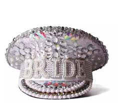 Bride Hat| Bachelorette Hat| Bride to be Captain Hat| Bridal Shower Hat|Hen Party Hat|Captain Hat|Military hat - Pink Fantasma Bachelorette Party Hat, Bachelorette Hats, Sequin Hat, Flower Veil, Luxury Brides, Bride Headband, Bride Hat, Bride Bachelorette, Military Hat