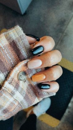 Halloween Nails Diy, Fall Gel Nails, Nails 2021, Art Halloween