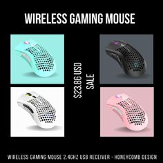 Mouse with Honeycomb Design