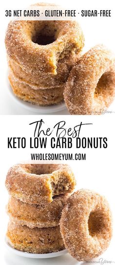 the best keto low carb donuts are made with only 3 ingredients and no sugar