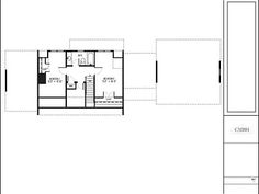 the first floor plan for this home shows the living room and kitchen, as well as the second bedroom