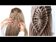 Braided Up Dos, Another Braid, Unique Videos, Waterfall Braid Hairstyle, Hello Hair, Unique Braids, Girl Hair Dos, Cute Simple Hairstyles