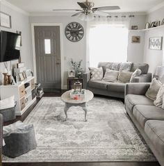 the living room is clean and ready to be used as a family room or den