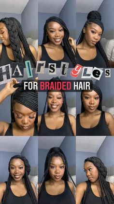 Hairstyles for Braids, braid Hairstyles, styling braids, braid hairstyles Inspo in 2022 | Natural hair styles, Cute box braids hairstyles, Single braids Styling Braids, Hairstyles For Braids, Cute Box Braids, Short Box Braids Hairstyles, Big Box Braids Hairstyles, Single Braids, Braided Cornrow Hairstyles, Box Braids Hairstyles For Black Women, Afrikaanse Mode