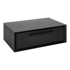 a black box with two drawers on top