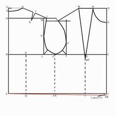 the diagram shows how to draw an object with two lines and one line that goes through it