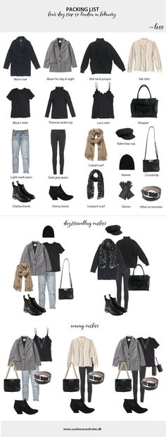 Packing List: a Weekend in London in February. What to pack and Outfit Options. Travel Capsule Wardrobe 2018 London In February, Outfits For Spain, Weekend In London, Outfit Options, Winter Travel Outfit, London Outfit, Travel Capsule Wardrobe, Travel Capsule, Travel Outfit Summer