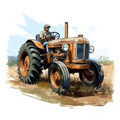 an image of a man driving a tractor