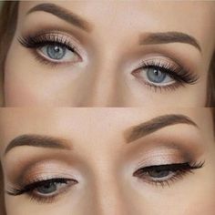 Subtle Eye Makeup, Amazing Wedding Makeup, Beautiful Wedding Makeup, Taupe Eyeshadow, Wedding Hairstyles And Makeup, Metallic Makeup, Everyday Eye Makeup, Makeup Over 50