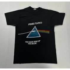 the dark side of the moon pink floyd t - shirt is shown on a white background