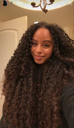 Long Layered Curly Hair, Perfect Curly Hair, Dyed Natural Hair, Hairdos For Curly Hair, Black Curly Hair, Big Chop, Natural Hair Inspiration