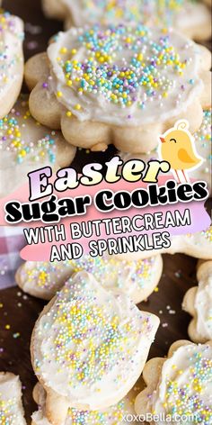 Italian sugar cookies for Easter Cookies With Sprinkles, Easter Foods, Sugar Cookies With Sprinkles, Cut Out Cookie Recipe, Easter Sugar Cookies, Kinds Of Cookies, Cookie Calories, Delicious Cookie Recipes, Cocktail Desserts