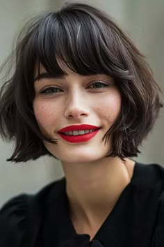 French Bob: 43+ schicke Varianten für einen Klassiker - hairtastic.de Dyed French Bob, French Bob Grey Hair, 1930s Bob, Bob Cut For Women, Fringe Hairstyles Short, Raquel Leviss Hair Short, Brunette French Bob With Bangs, French Bob Fine Hair No Bangs, French Bob With Bangs Red Hair