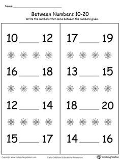 the numbers to 20 worksheet is shown in black and white, with an image of