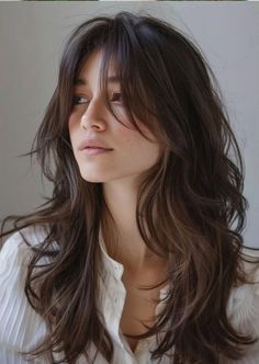 Haircut Names, Hairstyles Brunette, Tattoo Beautiful, Haircuts For Long Hair With Layers, Hair Inspiration Long, Hairstyles For Layered Hair, Long Layered Haircuts, Square Face, Men's Haircut