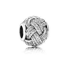 PANDORA Sparkling Love Knot charm [item# 791537CZ] Diy Collier, Jewelry Bracelets Silver, Jewelry Antique